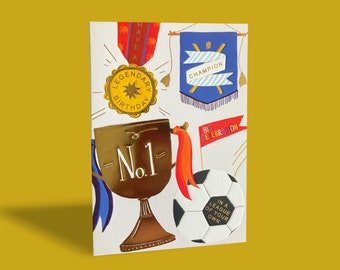 Carte d'anniversaire de football