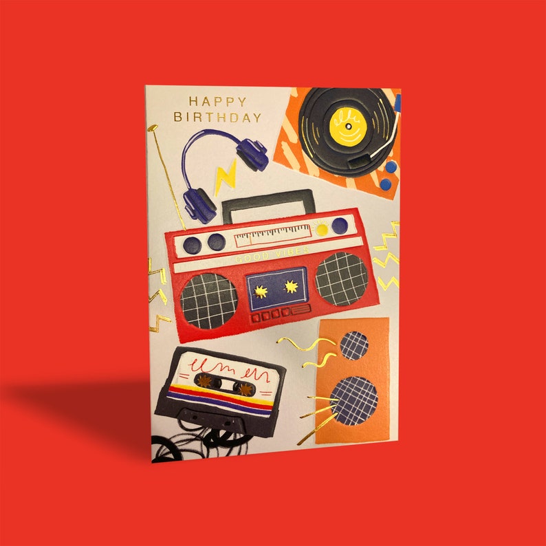Carte d'anniversaire de musique image 1