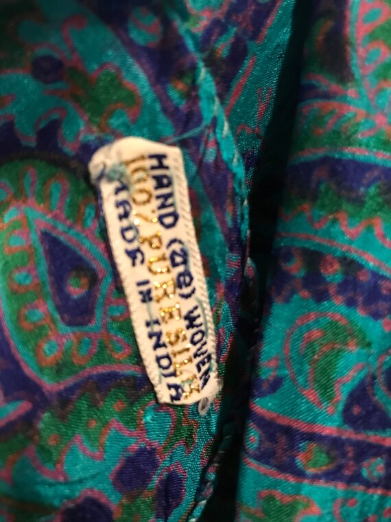 Beautiful Rectangular Silk Scarf - image 10