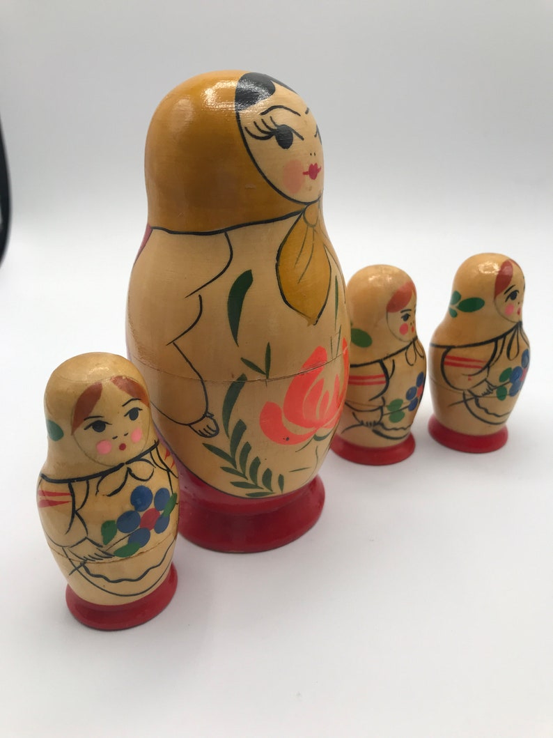 Traditional Babushka Nesting Dolls Etsy