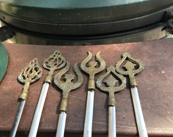 Set of Six Vintage Skewers