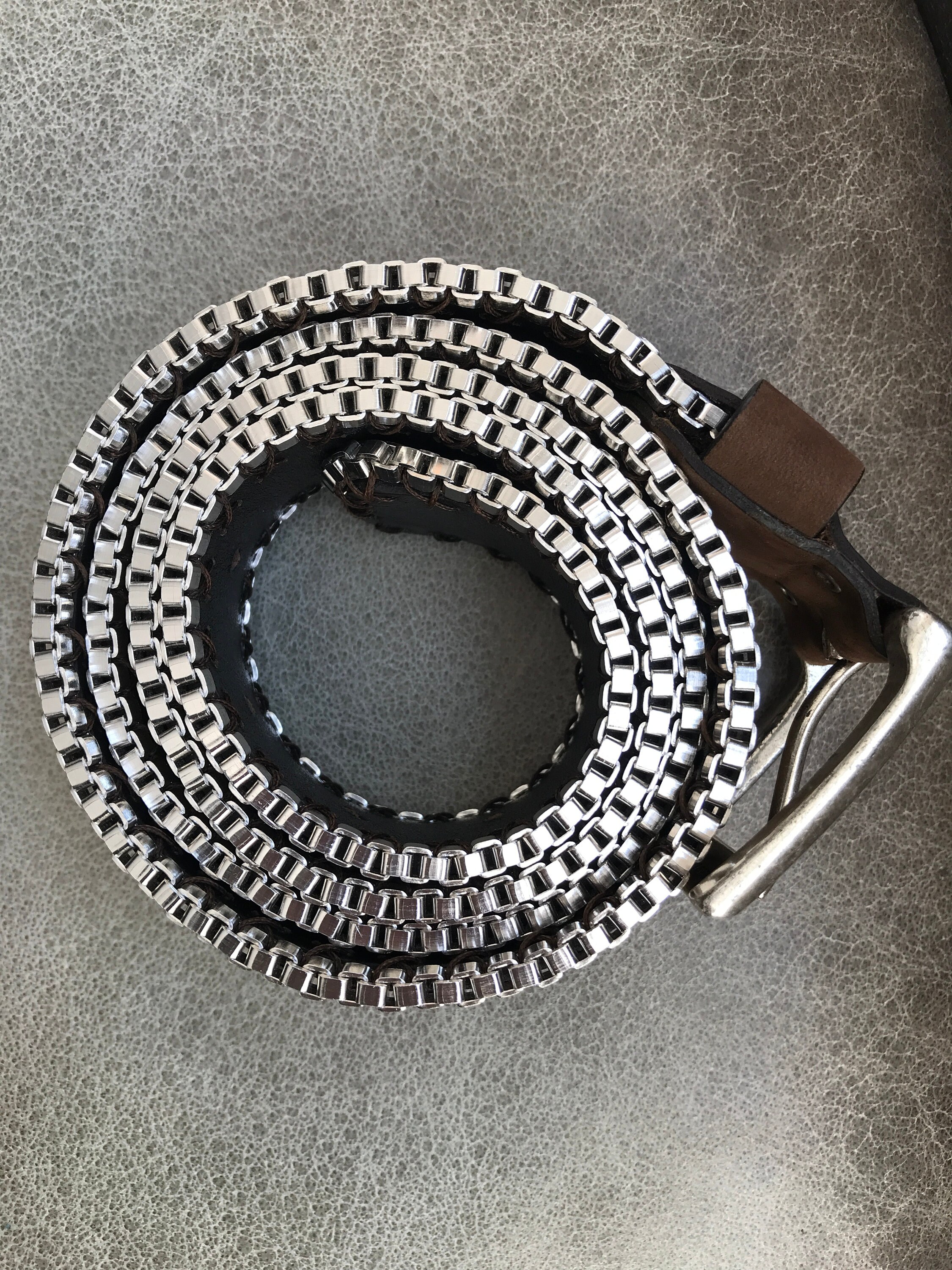 NANNI MADE IN ITALY WOMENS LEATHER AND METAL DESIGNER BELT  display picture 2