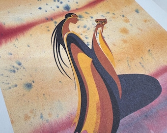 Maxine Noel Ioyan Mani SIGNED Lmtd Ed. Print Framed, First Nations
