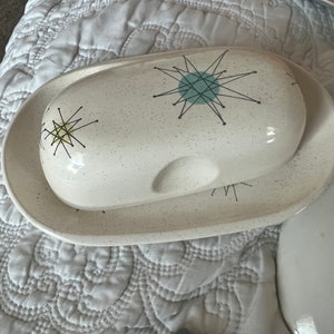 Franciscan Atomic Starburst 1950’s butter dish