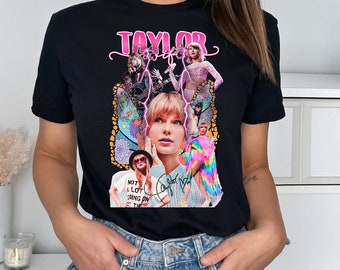 Fan art Taylor Swift Concert Tshirt | Swiftie Tee or Jumper in Black | Gifts for Her - FOR KIDS - Kids and Adult Sizes