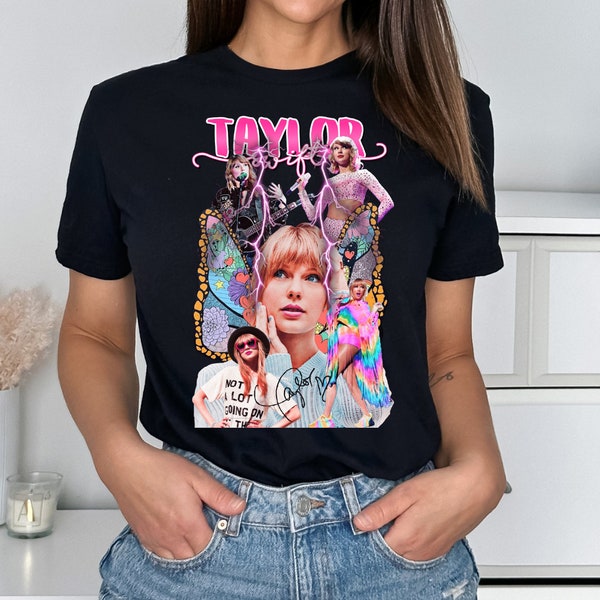 Fan art Taylor Swift Concert Tshirt | Swiftie Tee or Jumper in Black | Gifts for Her - FOR KIDS - Kids and Adult Sizes