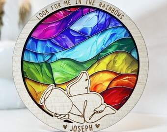 Rainbow baby loss gift, baby memorial, miscarriage gift, rainbow baby, baby sympathy gift, angel baby memorial gift, thinking of you