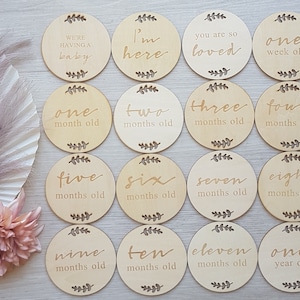 Cartes d'étape en bois pour bébé