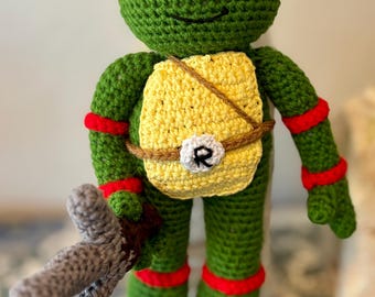 Raphael The Crochet Ninja Turtle