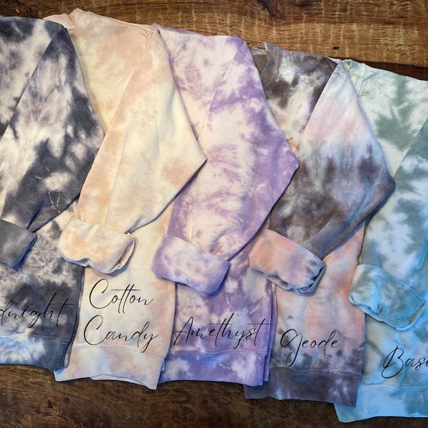 Custom Design Tie-Dye Sweatshirts