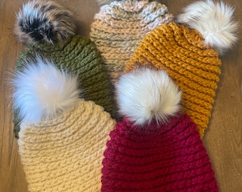 PNW Beanie with Removable Pom Pom