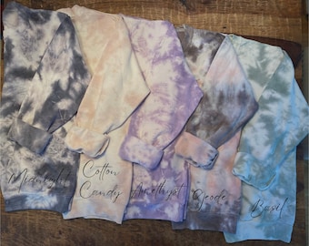 Custom Design Tie-Dye Sweatshirts