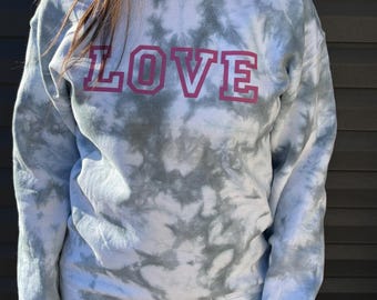 LOVE Tie-Dye Sweatshirt