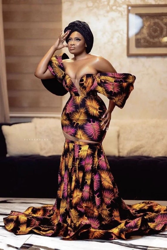 African Prom Dress African Mermaid Dress African Wedding Dress