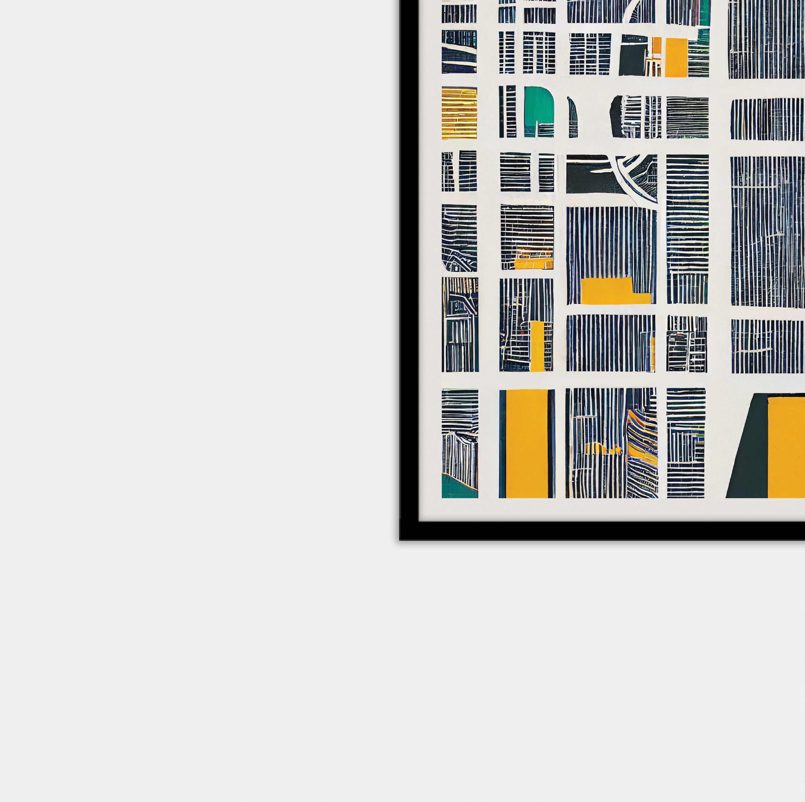 Abstract Map Abstract City Map Colorful Map Art Print Etsy