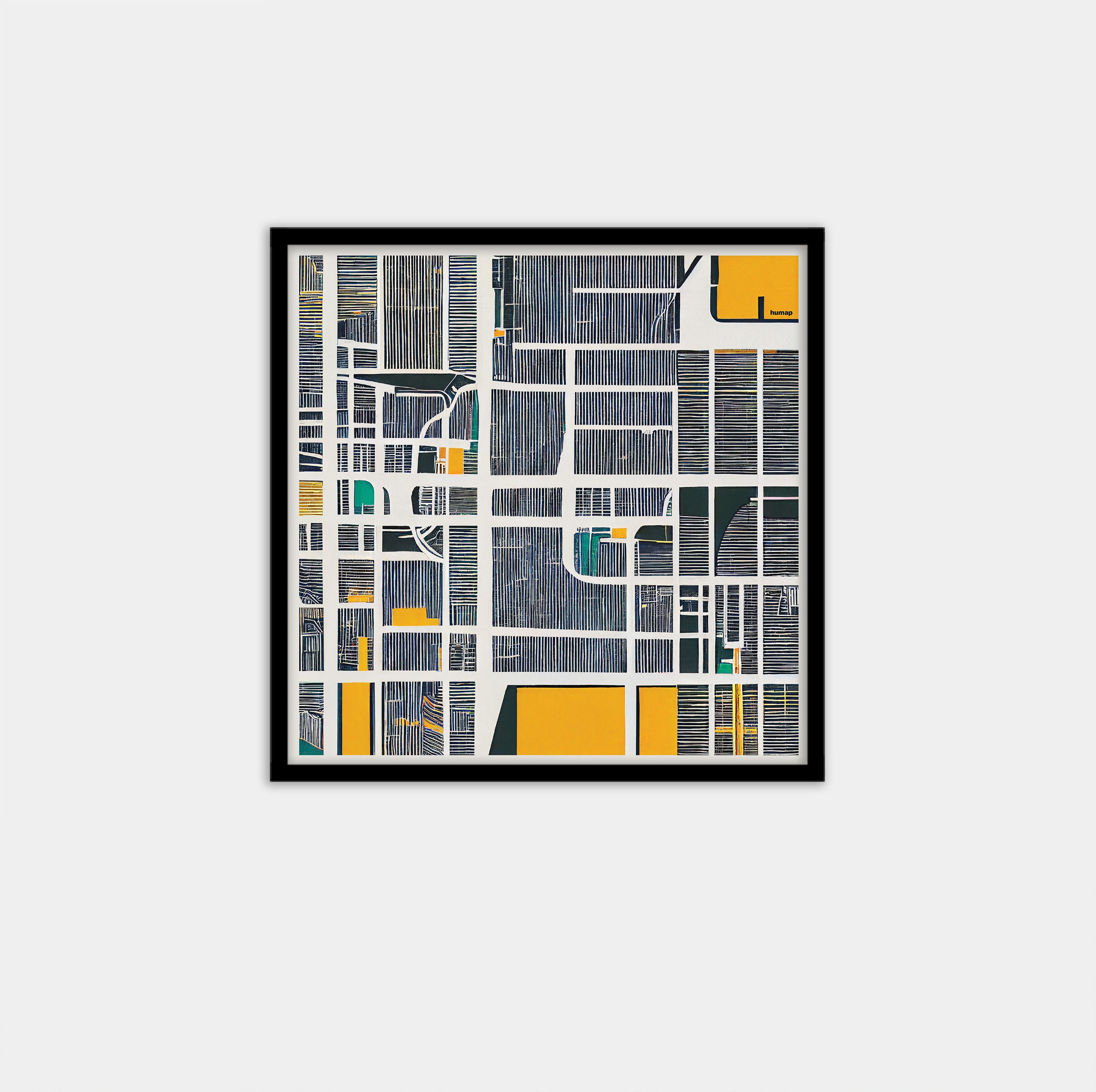 Abstract Map Abstract City Map Colorful Map Art Print Etsy