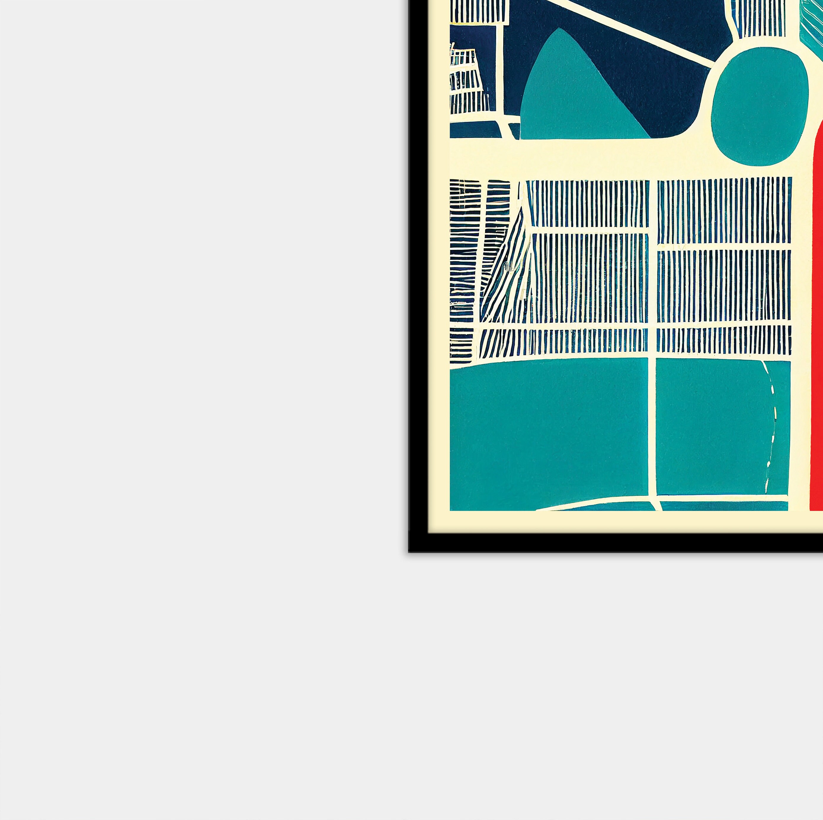 Abstract Map | Abstract City Map | Colorful Map | Art Print | City Map ...