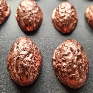 COPPER BRONZE Walnut Halves Walnut Shells Autumn Arrangement Winter Christmas Decoration Crafts Gift Decoration DIY