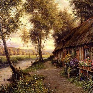 The Long Cottage, Jigsaw puzzle, 110 - 500pcs, Jigsaw Puzzle For Adults, Colorful Jigsaw Puzzle, Valentine&#39;s Day, For Puzzle Lover, 3 Sizes.