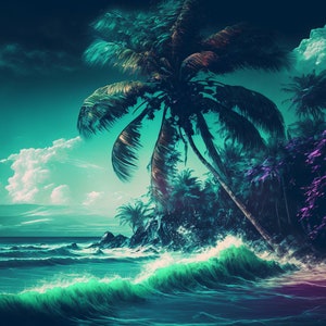 Sea Beach at Evening, 1000pcs, Jigsaw Puzzle for Adults, Colorful Puzzle, Valentine's Day, Gift For Puzzle Lover, Jigsaw Puzzle