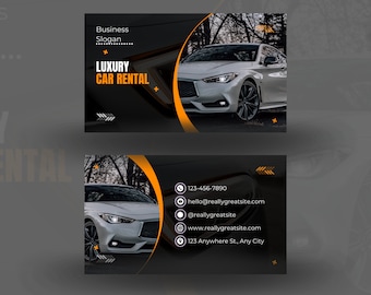 Car Rental Business Card | Luxury business card | Business card template | editable business card template | printable business card