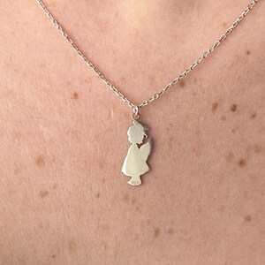 Little girl angel necklace store