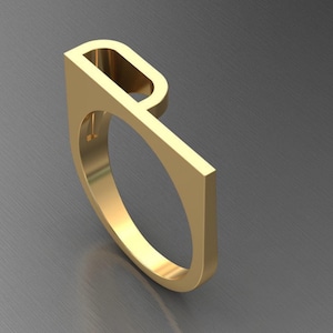 Benutzerdefinierte Geschenk Initialen Ring, personalisierte Ring, Minimalist Schmuck, personalisierte Datum Ring, klobige Buchstabe Ring für sie, Alphabet Ring