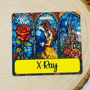 Beauty and the Beast  Badge Buddy, Pediatric Credentals Tag, Honey Bear and Forest Pals Badge Buddy Disney themed for teachers and nurses