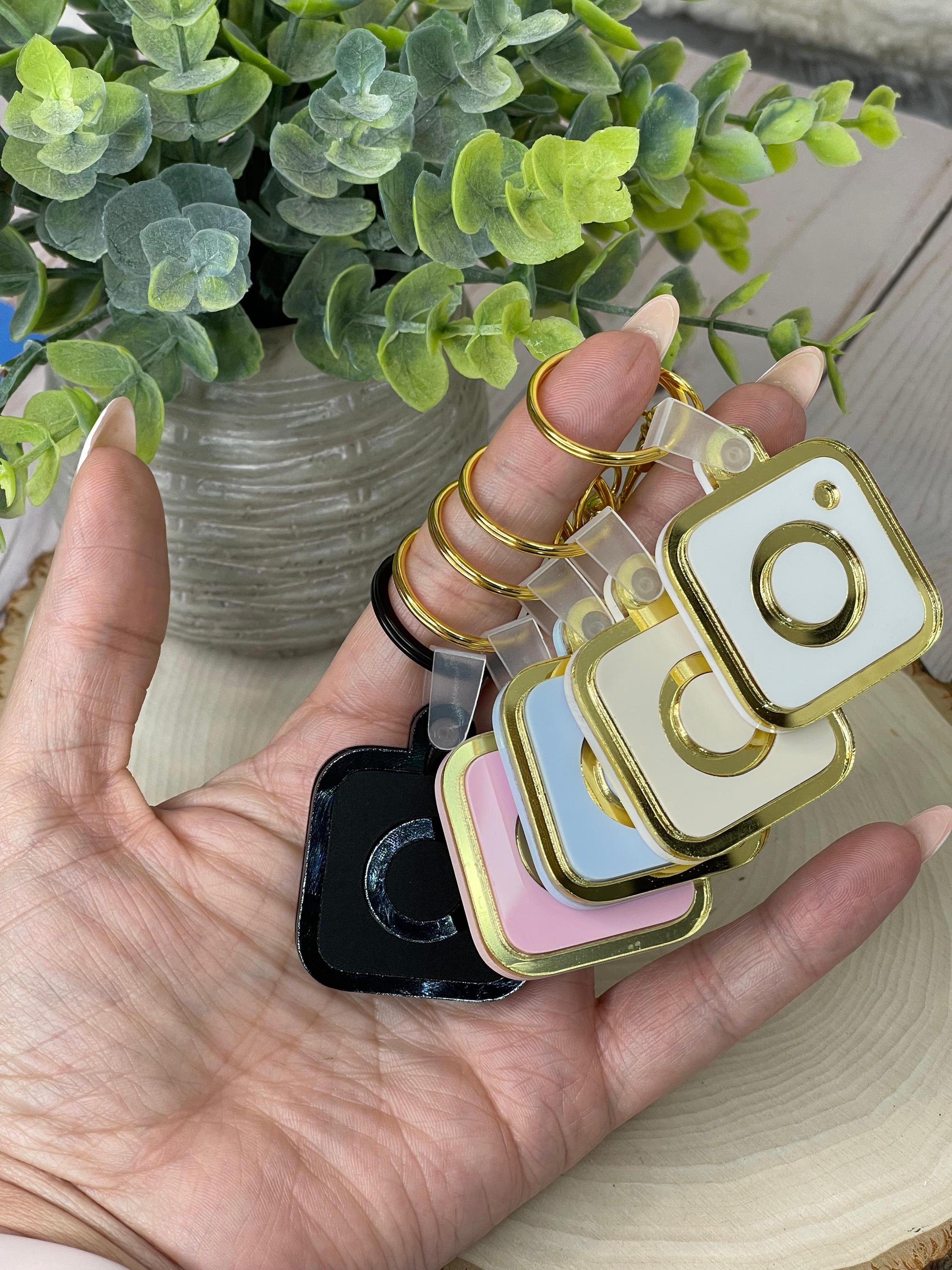 Personalized NFC Keychain, Custom Social Media Link, Purse Charm - Etsy