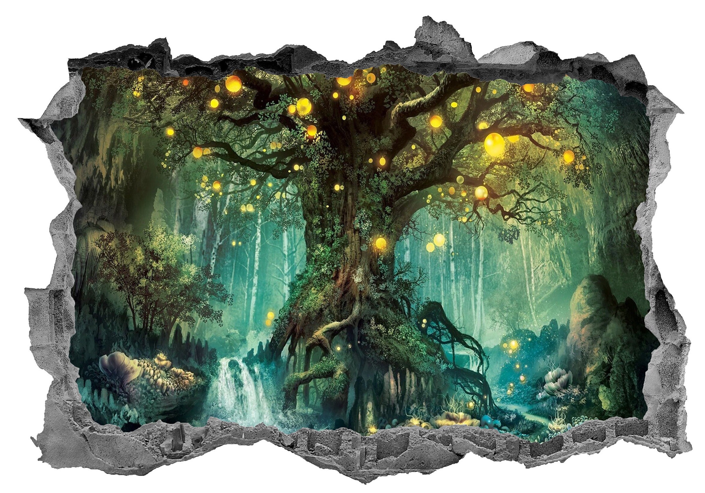 Enchanted Forest Wall Decals Wall Art Stickers Murals Kids Etsy