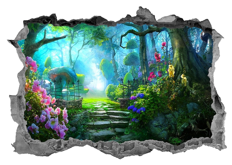 Enchanted Forest Wall Art Stickers Wall Decals Murals Kids Etsy