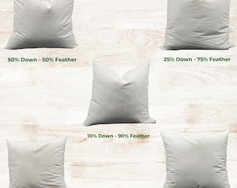 Premium Pillow Insert, Soft Plush Fill, Custom Sizes