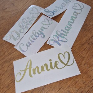 Personalized Name Vinyl Decal: Custom Stickers for Wedding Decor - Etsy UK