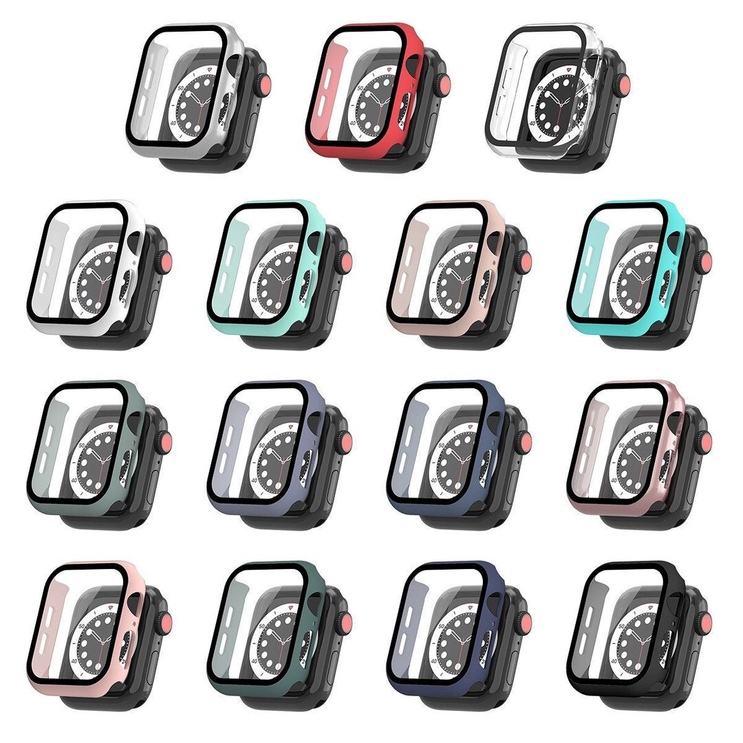 Customized Colour for Apple Watch Series 3 4 5 6 7 8 SE Full Protector