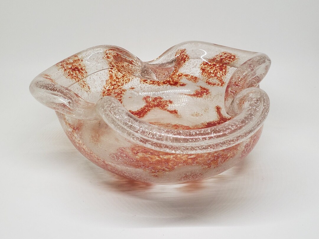 Vintage 1960's Murano Glass Candy Dish Etsy