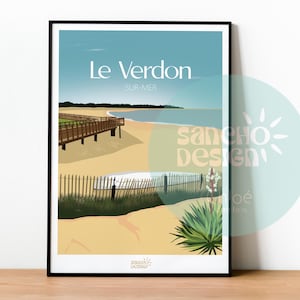 Poster Le Verdon-sur-mer | Médoc | Southwest | City Poster