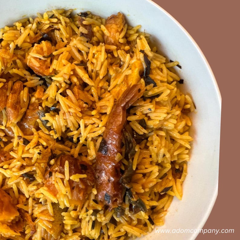 Cryfinish On Rice Ready to Cook Native Jollof Rice: Seasoned Rice Mix, Contains Crayfish ...
