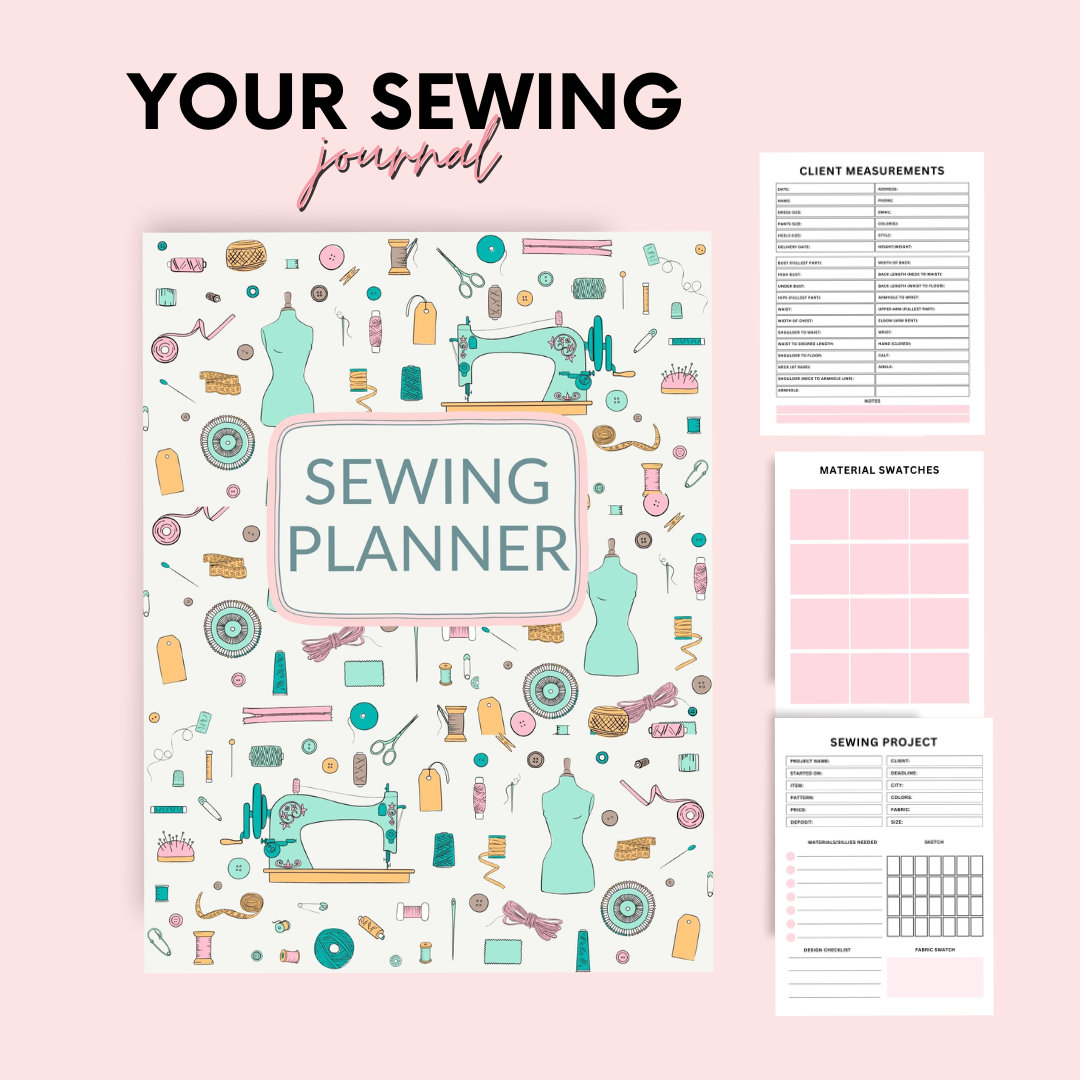 Sewing Planner, Printable Sewing Planner, Sewing Journal, Digital ...
