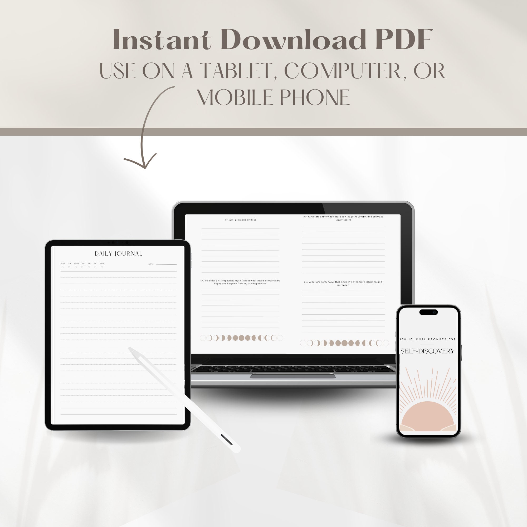 150 Journal Prompts for Mental Health Digital Journal Prompts Etsy