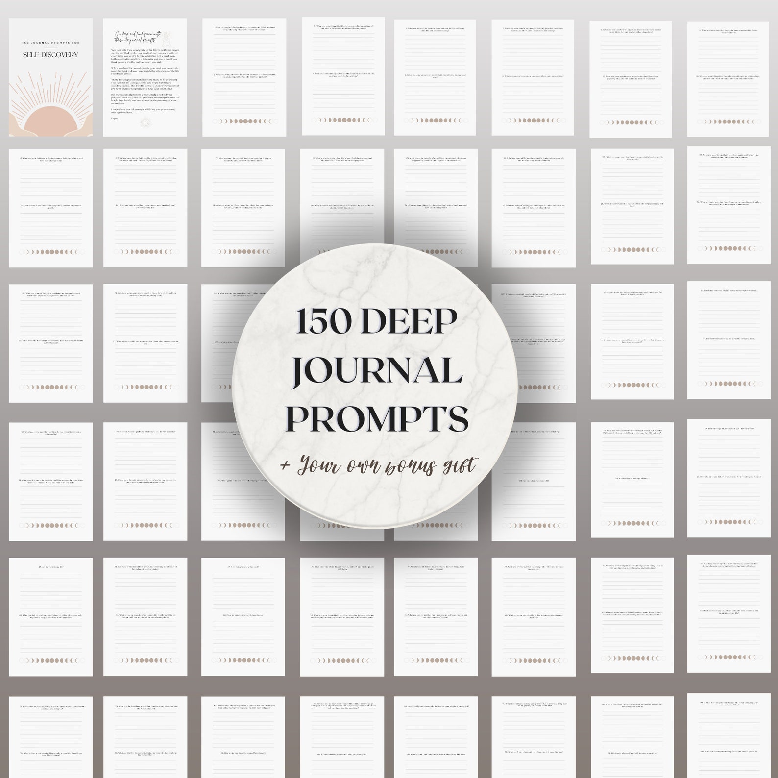 150 Journal Prompts for Mental Health Digital Journal Prompts Etsy