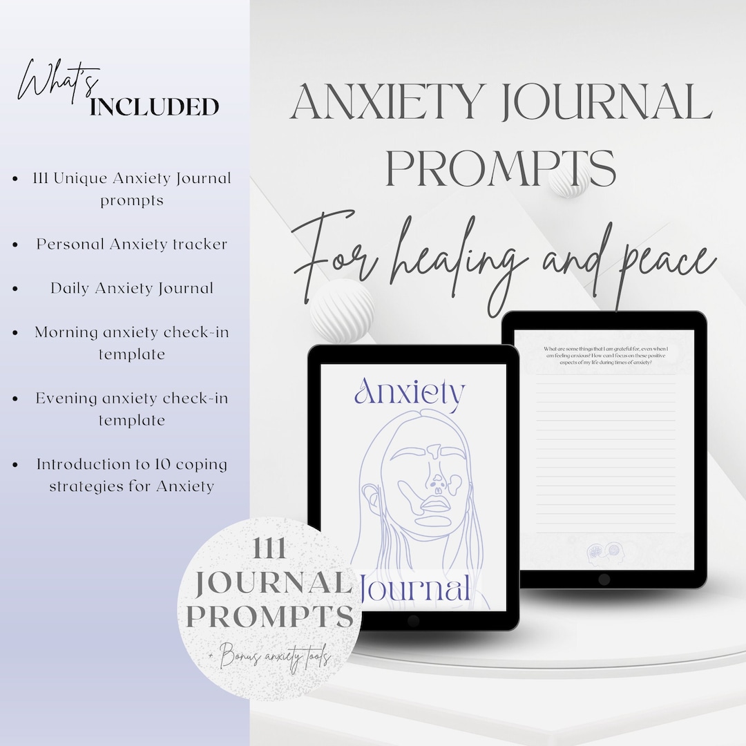 111 Anxiety Journal Prompts for Mental Health Journal Mindfulness ...