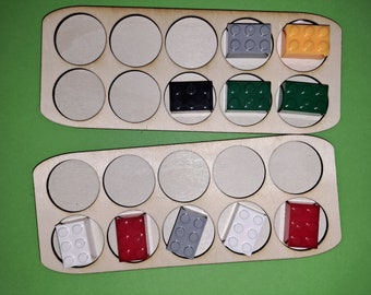 Tens Frame -  grid frames only ( No Lego ) EYFS school home learning maths reception Montessori reading counting collecting