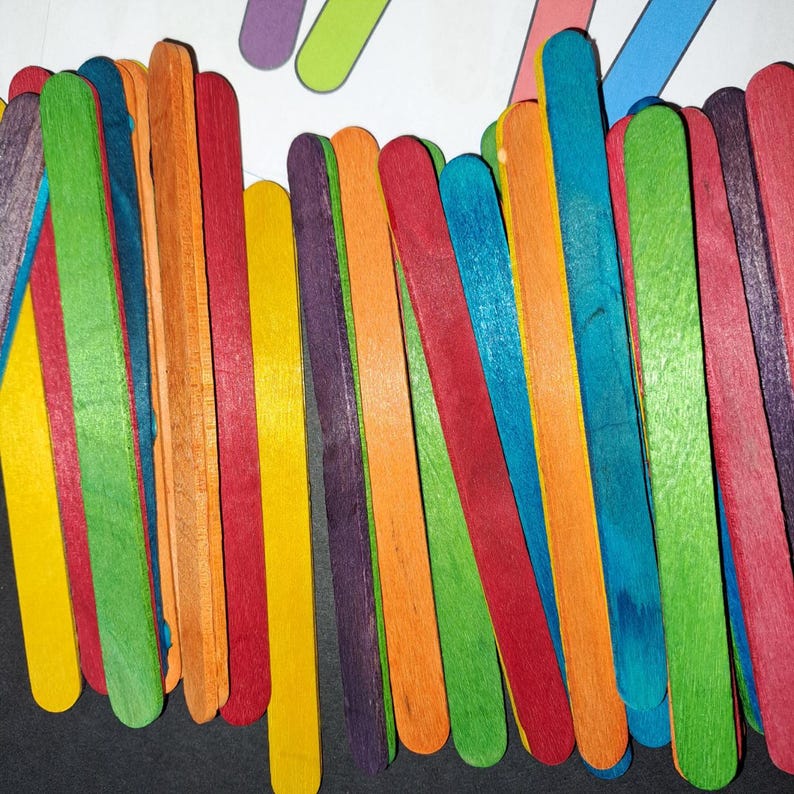 Pattern Craft Eyfs Lolly Stick Bingo Game for EYFS / Nursery / Young Children - Pack of 4 ...