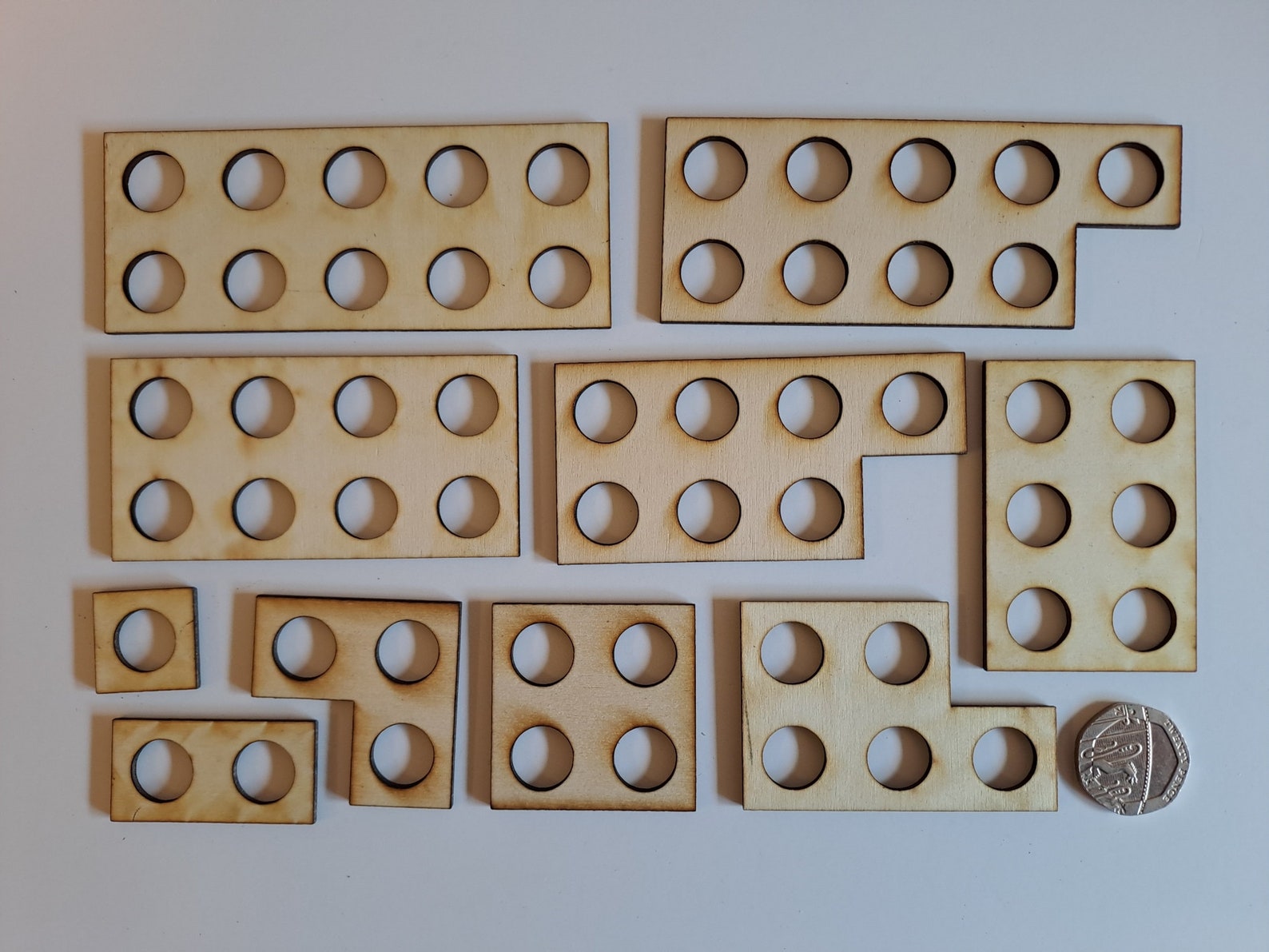 Numicon Style Wooden Maths Tiles - Standard Size - Primary Maths ...