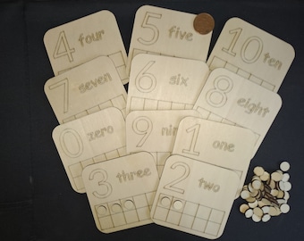 Frames erkennen und zählen 0 bis 10. EYFS Schule Zuhause Lernen Mathematik Empfang Montessori-Lesen Zählen Sammeln