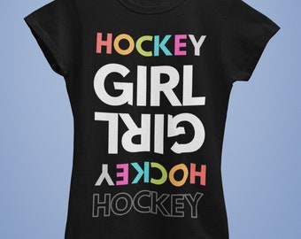 Hockey Girl Colors Tee - Hockey Mom T-shirt