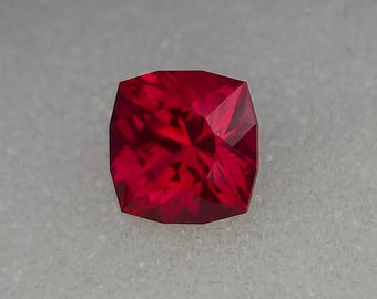 Precision Cut, 3.10 ct Cushion Lab Ruby: Pinkish Red Loose Gemstone