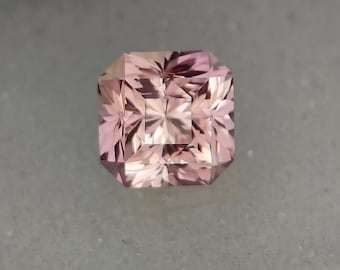 Precision Cut, 4.25 ct Lab Pink Sapphire, AAA 8 MM Ravishing Color And Nice Luster Flawless Ceylon Pink Sapphire Loose Asscher Cut Gemstone