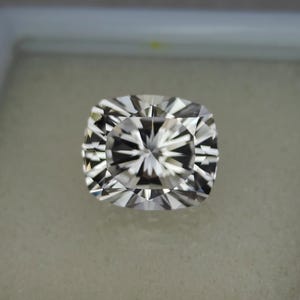 Precision Cut, 7.40 Ct Lab White Sapphire, 12x10 MM Cushion Cut White Sapphire, Clear Sapphire, Loose White Sapphire, Sapphire Gemstone, Gem