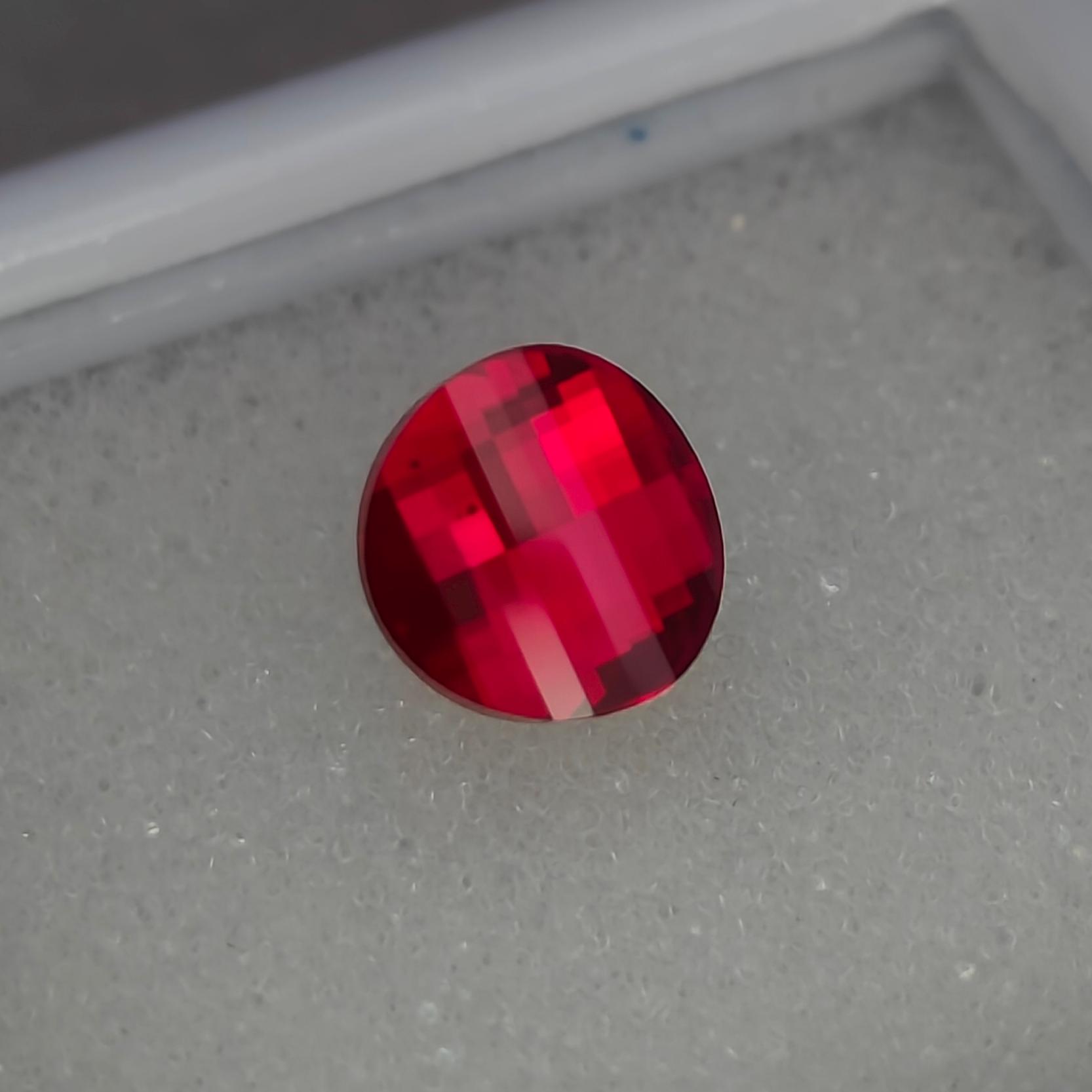 Precision Cut, 3.60 Ct Pixel Cut Lab Ruby: High End Gemstone, - Etsy